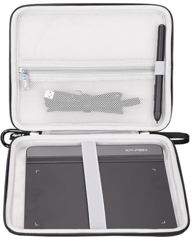 Tablet Case for XPPen StarG640/ Wacom Intuos Small Bluetooth CTL4100 Graphics Drawing Tablet - Suitable for Travel Carrying(Case Only) (Black)