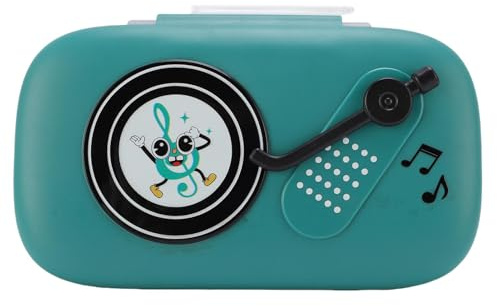 HELEVIA Stressablösende Rhythmus-Button-Spielmaschine, Elektronische Musik Rhythmus-Puzzle-Spiel, Spannungslinderrhythmus Schnellschubmaschine, für Kinder, für Kinder (Dunkelgrün)