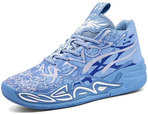 Kmrlofiy Basketskor herr sportskor stötdämpning halkfria höga basketskor män lätta andningsbara sneakers löparskor fritidsskor sneakers