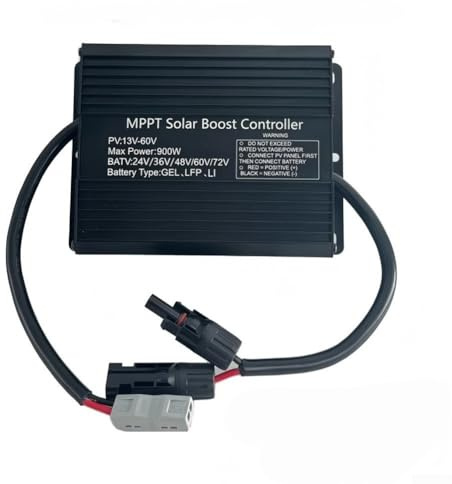 Aprilsunnyzone Contrôleur de batterie de véhicule électrique 900 W Prend en charge les panneaux photovoltaïques 24 V 48 V 60 V 72 V pour batteries à base d'acide et de lithium