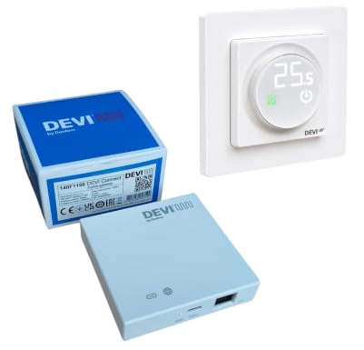 Set Devireg Display Connect Thermostat + Devi Connect Zigbee 140F1162 140F1166