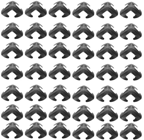 Holibanna 50 Plaques D'écailles D'armure Médiévale Noir en Métal Résistant, 50 Pièces pour Fabrication D'armure Fantastique, Installation Facile pour Cosplay et Rassemblements