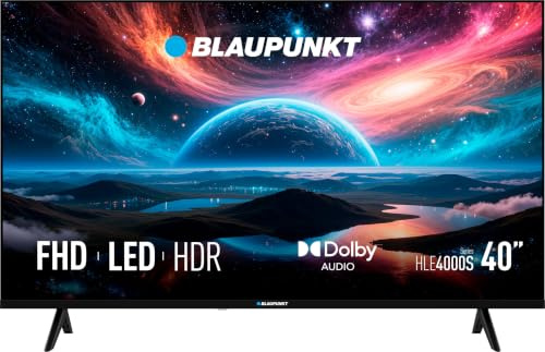 BLAUPUNKT TV 40 Full HD LED, NO Smart TV, Negro | Dolby Audio, 2×HDMI, USB, Sintonizador DVB-T/T2/C/S/S2, 40HLE4000S