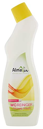 AlmaWin Öko WC Reiniger 750ml, zitronig frisch, für Toiletten & Urinale, Gegen Kalk, Urinstein etc., vegan