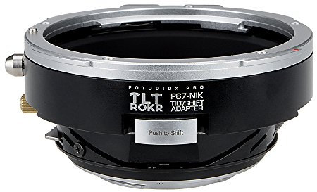 Fotodiox Pro TLT ROKR - Tilt/Shift Lens Mount Adapter - Compatible with Pentax 6x7 (P67) Mount Lenses to fit Nikon F-Mount Cameras