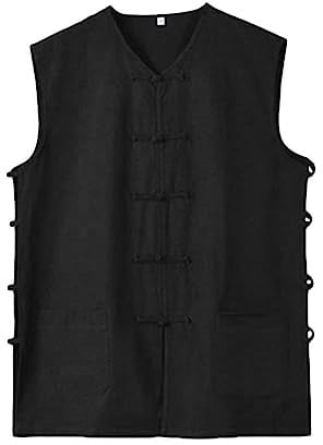 G-LIKE Sport Training Weste - Traditionelle Chinesische Handarbeit Tangzhuang Stil Kampfkunst Kung Fu Tai Chi Qi Gong Wushu Taekwondo Uniform Sporthemd Bekleidung für Männer Frauen