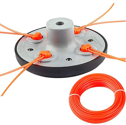 BGTOOL Universal-Trimmerkopf für Unkrautfresser mit 15 m 2,4 mm Trimmerfaden