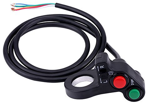 Motorradlenker Hupenschalter, 22 mm 7/8 Zoll Blinkerschalter Motorrad Lenkerschalter Scheinwerfer Blinker Hupe Lenker EIN/AUS Schalter Drucktaste