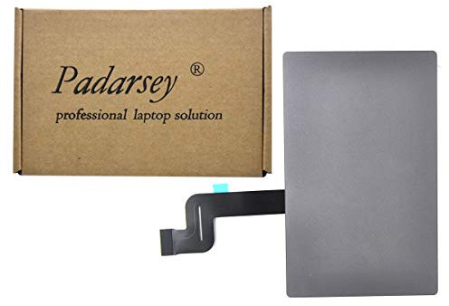 Padarsey Reemplazo del teclado táctil para MacBook Pro Retina 15 Unibody A1707 Touch Pad con cable flexible (compatible con la versión 2016-2017) (A1707 2016-2017 15 con cable (gris))