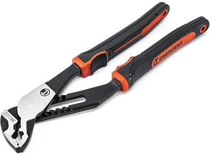Crescent Z2 K9 V-Jaw Dual Material Tongue & Groove Pliers - Home Improvement, Mechanic, Plumbing & Repair Hand Tool - 12 - RTZ212CGV