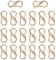Hazrcvr Einstellbar Metallschnallen 20 Stück Metallschnallen S Karabiner Golden Verstellbare Schnallen Karabiner Gold Karabiner Klein Metall für Kettenriemen Umhängetasche Handtasche