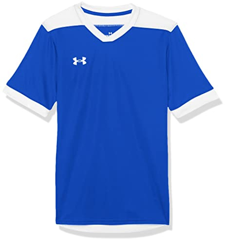 Under Armour Boys' Maquina 3.0 Jersey, (400) Royal / / White, Youth Large