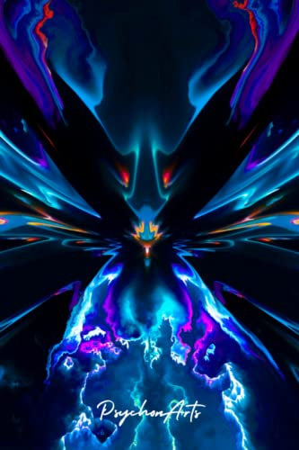 PsychonArts Art Cover Notebook #007 Acidious Trippymon: Colorful Art | Art Cover | Size: 6 x 9 | Collectable | 120 Lined Pages | Beautiful Journal | Perfect for Students | For teachers