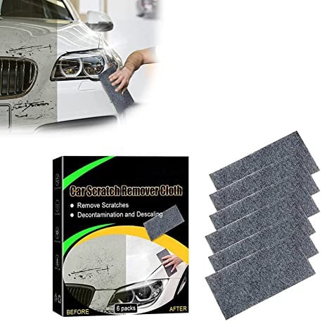 Nano Sparkle Cloth, Magic Tuch für Auto Kratzer Entfernen, Mehrzweck Car Scratch Remover für Reparatur von Leichten Kratzfarben, Lackpflege Autoreinigung (6 Stück)