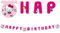 Procos- Festone Compleanno Happy Birthday Hello Kitty in Carta FSC, PR94703