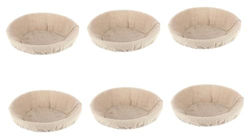 Luxshiny 6pcs Basket Cloth Liners for Baking Pastry Making Supplies Cloth Covers for Bread Baskets