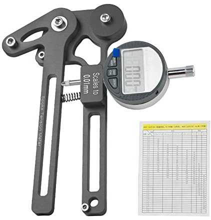 SPORTARC Speichenspannungsmesser, Fahrrad, Speichenspannungsmesser, Radherstellung, Werkzeug, Drahtspannung (schwarze elektronische Uhr)