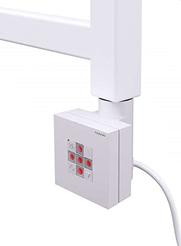 Thermostat et élément Chauffant 1000 W pour sèche-Serviette électrique, résistance électrique radiateur et Thermostat, programmateur sèche-Serviette (Blanc)