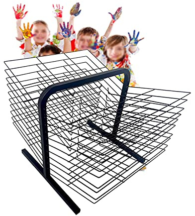 DACYS Drying Racks,20-Story Child Art Drying Rack,Art Studio School Studio Easel Oiling Board,A3,8K Paper Work Drying and Display Office Storage Rack/20 Floors