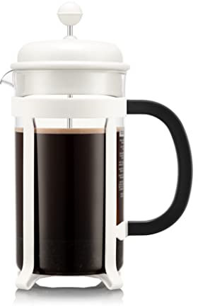 BODUM JAVA 8 Cup 1.0 Litre Cafetiere with Plastic Frame and Lid, SAN