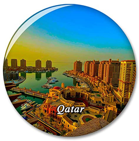 Qatar Kühlschrankmagnet Dekorativer Magnet Aufkleber Reise Souvenir Sammlung Tourist City Geschenk Whiteboard Küche