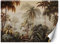 Feeby Fototapete Botanik Palmen 400x280 cm Grün XXL Vlies Wandtapete Tapeten Wohnzimmer Schlafzimmer Jugendzimmer Moderne Design Wandbild Wand Dekoration Dschungel Tropen