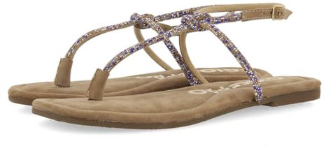 GIOSEPPO Sandalias Taupe DE Piel con Tiras con PEDRERÍA para Mujer SEFFNER