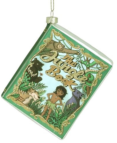 The Jungle Book Glass Book Christmas Tree Decoration Gisela Graham