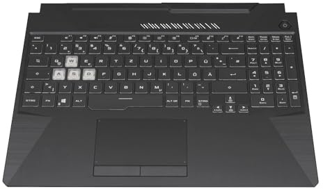 ASUS 90NR0703-R30GE0 Original Tastatur inkl. Topcase DE (deutsch) schwarz/transparent