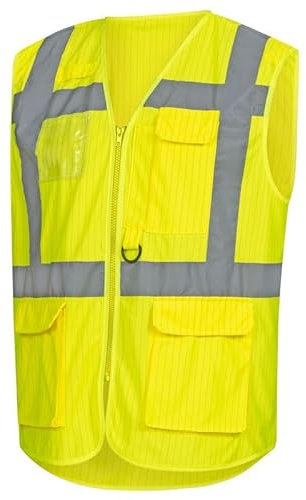 Nitras Warnweste 7118 Antistatisch, gelb, Größe 4XL