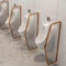 Urinal-Trennwand-Schutzschirm, 3-teilig, Urinal-Trennwand, durchscheinende Glasplatten, wandmontierter Sichtschutz for Herrenurinale, Urinal-Trennwand, Toiletten-Schutzschirm(A)