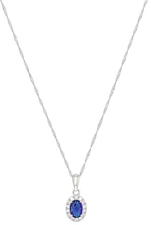 Amor Kette mit Anhänger 925 Sterling Silber Damen Halsschmuck, mit Glas, Zirkonia synth., 45 cm, Kommt in Schmuck Geschenk Box