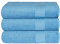 nice homeit - Set di 3 Asciugamani da Bagno Extra Morbidi, 100% Cotone Made in Italia, Alta Assorbenza e Asciugatura Rapida, Dimensioni 75 x 140 cm-Azzurro