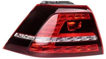 ASKKLP Auto hinten Rücklicht Bremsleuchte für VW Golf 7 2013-2017, Hinteres Bremslicht Rückfahrscheinwerfer, Auto Rücklicht Satz Ersatz Zubehör,A/Outer Left