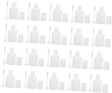 FRCOLOR Nail Polish Gel Dispensing Bottles 20pcs 10ml Sub-packed Nail Gels Bottle for Diy Manicure