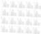 FRCOLOR Nail Polish Gel Dispensing Bottles 20pcs 10ml Sub-packed Nail Gels Bottle for Diy Manicure