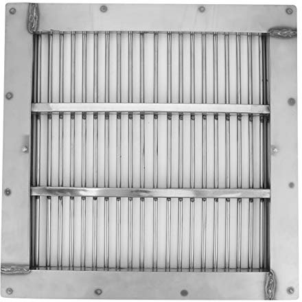 Riuulity Edelstahl-Schwimmbad-Quadrat-Hauptablauf-Abdeckplatte, Gitter, Bodenablauf-Abdeckung, Grobe Sanitärinstallation