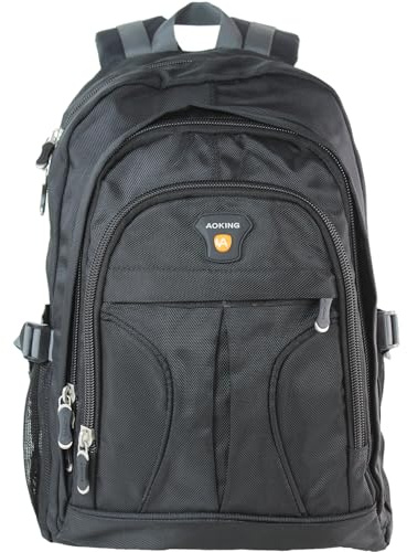 Sotala Aoking Rucksack Herren Damen 15,6 Zoll Laptop – großer Schulrucksack & Sportrucksack, Freizeitrucksack Uni Arbeit Business, Wanderrucksack Outdoor Trekking Reiserucksack Handgepäck schwarz 22L