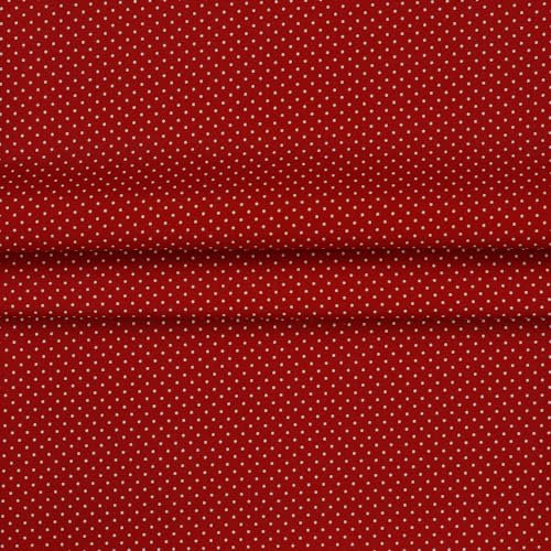 Beschichtete Baumwolle PETIT DOTS by Poppy | ab 50x150 cm | Meterware (red)