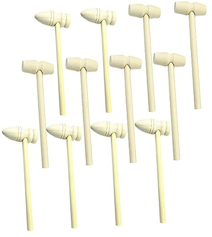 Toyvian 1 Satz STK Holz Hammer bastelset basteln für DIY Kleinkinder Hämmer bohrhammer Meeresfrüchte-Hammer Krabbenhammer hölzern
