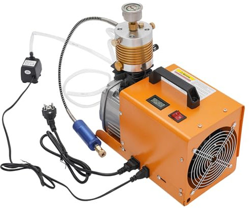 vinnyooc 220V Compresseur d'Air Portable, PCP Pompe à Air Comprimé Haute Pression 300Bar, Pompe à Air électrique 2800rpm pour Gonflage des Pneus Pressurisation des équipements