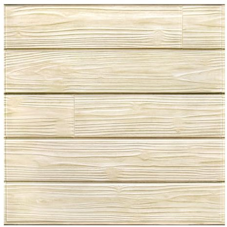 Commomy 3D Wandpaneele Selbstklebend Holzoptik, 10 Stück, 30 x 30 cm, Retro Hochwertige PVC Wandverkleidung Selbstklebend Holz, für Wohnzimmer, Schlafzimmer, Innerwanddekoration