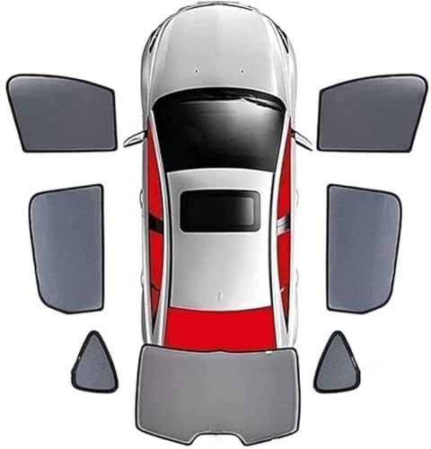 JINGXINXUE Auto Seitenfenster Sonnenschutz für Toyota Hilux (AN120/AN130) 8.Gen 2015-2024, Magnetisch Seitenscheibe Sonnenblende UV Privatsphäre Schutz Hitzeschutz Vorhang ZubehöR,F/7 Wholecar