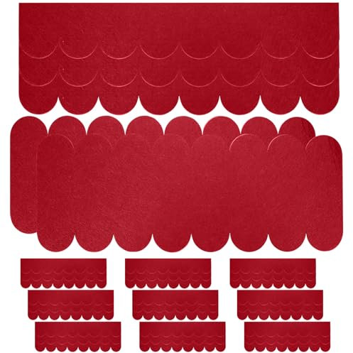 32 STK Mini Dachschindeln für Vogelhaus, Selbstklebende Dachpappe Schindeln, Dachpappe für Vogelhaus, Insektenhotel, Nistkasten Hasenstall (Rot/30 x 5 cm/30 x 11 cm)