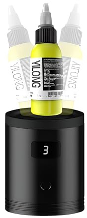 Mini Vortex Mixer, 5200rpm Lab Mini Vortex Shaker Stirrerr Touch Control Agitator Strong Shaking Blender Electric Pigment Ink Mixer Paint Shaker for Acrylic Paint Nail Polish Eyelash Adhesives