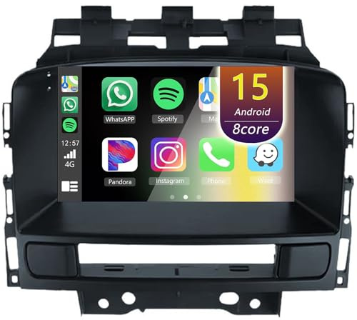 Android Autoradio pour Buick Excelle GT XT Opel Astra J 2011-2014, 9 Pouces Poste Radio Voiture avec CarPlay Android Auto GPS WiFi Bluetooth Caméra(4Core(1+32GB))