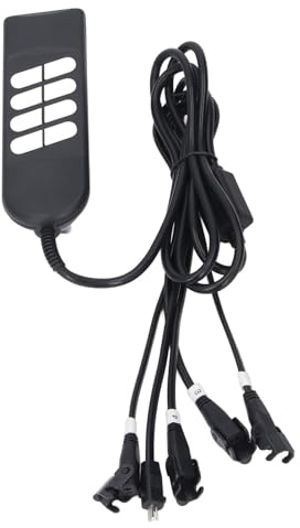 OVAQUIXI 5-poliger Elektrischer Liegesessel-Controller mit 4 Motoren, Zuverlässiger Ersatz für Liegesessel und Verstellbare Betten, Langes Kabel für Einfache Bedienung