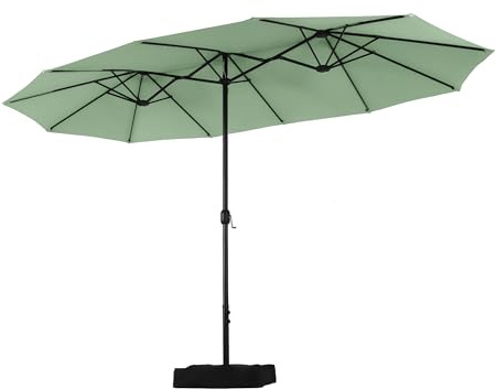PHI VILLA Parasol de balcon rectangulaire 450 x 270 cm avec support