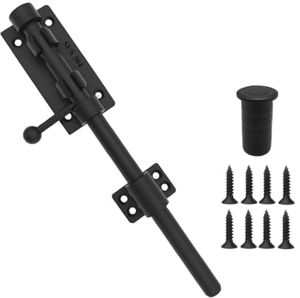 Verstärkter Torriegel 304 Edelstahl Riegelbolzen Rostfreier Außentürverschluss & robuster Einhand-Riegel mit einfacher Montage, Sicherheits-Torbeschlag für Einfahrtstore Gartenzäune und Außentore