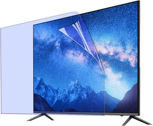GTHTUHFD Matte Anti Glare TV Screen Protector Film 32-75 inch Anti Blue Light Eye Protection/Anti UV Filter for Desktop Computer Monitor/Clear / 50 Inches 1101x620mm,Clear-32 Inches 698x392mm